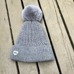 Grey Touque with Pompom